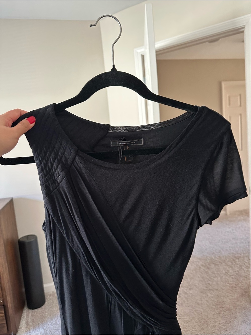 Black Asymmetric Dress by BCBGMaxAzria